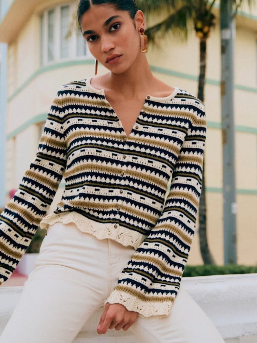 Sezane Mara Cardigan Size XL - New Without Tags
